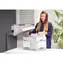 Fellowes Bankers Box FAST Fold grau / Archivbox / A4 / separater Deckel / 340 x 295 x 405 mm / 10 Stück