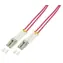 LogiLink OM4 LC-UPC lila / Optisches Patchkabel / Duplex / Multimode / 0,5 m