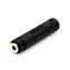 StarTech 3,5-mm-Klinkenstecker (F/F), schwarz / Audioadapter / 3,5-mm-Klinkenbuchse (F) - 3,5-mm-Klinkenbuchse (F)