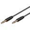 OEM Klinkenstecker 3,5 mm, 4-polig, 1 m (Stecker/Stecker) / Audiokabel / Anschluss / 1 m