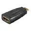 Goobay Adapter Mini HDMI (M) - HDMI (F) schwarz / Adapter
