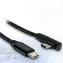 Inter-tech USB-C-Kabel 90° 1 m schwarz / USB-C (M) - USB-C (M)-Kabel / PD 60 W