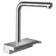 Hansgrohe Aquno Select Chrom / Spültischarmatur / Ausziehbrause / SatinFlow-Strahlung / Select-Taste / DN15