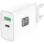 Techly GaN 30W / Ladegerät / USB-C PD, USB-A QC 3.0 / weiß