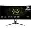 34" MSI MAG 342CQRFDE E20 Schwarz / Gaming-Monitor / UWQHD / VA / 200 Hz / 0,5 ms / 21:9 / HDMI + DP