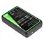 Green Cell AHBBP-501 / Ladegerät / für GoPro HERO5 HERO6 HERO7 / AHDBT-501 / LCD-Display