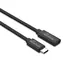 MediaRange USB-C (M) - USB-C (F) schwarz / Verlängerungskabel / PD 60 W / USB 3.2 Gen 1 / 5 Gbit/s / 2 m
