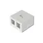 Digitus Gehäuse für 2x Keystone weiß / Installationsbox / RJ-45 / 2 Anschlüsse