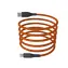 Hammer Magnetisches USB-C-Kabel, orange / Kabel / USB-A (Stecker) - USB-C (Stecker) / 65 W / 1 m / Nylongeflecht