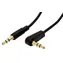 OEM Audiokabel, 3,5-mm-Klinkenstecker (M) - 3,5-mm-Klinkenstecker (M), 90° abgewinkelt, schwarz / Audiokabel / 1,5 m