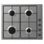 Candy CHW6LBX/4U2 Idea Edelstahl-Gaskochfeld / 60 cm / 4 Brenner / Mechanische Steuerung