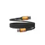 Hammer Magnetisches USB-C-Kabel, schwarz / Kabel / USB-C (Stecker) - USB-C (Stecker) / 100 W / 1 m / Nylongeflecht