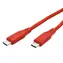 Roline USB-C(M) - USB-C(M) rot / Kabel / USB-C / Silikonummantelung / PD 60 W / 1 m