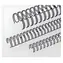 EuroSupplies Metallrücken 8 mm schwarz / für 36-50 Blatt 80 g Papier / 100 Stück