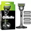 Gillette Labs Silber / Rasierer / 5 Klingen / Ständer