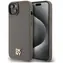 DKNY PU-Leder mit gemustertem Logo , braun / Rückseite / Apple iPhone 15 PLUS, 14 PLUS / Magnetisch