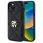 DKNY Quilted Stack Logo iPhone 15 PLUS Schwarz / Rückseite