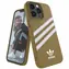 Adidas OR Schutzhülle aus PU, beige/gold, Rückseite, für Apple iPhone 13 Pro Max