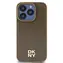 DKNY Leder-Design, Logo , braun / Rückseite / MagSafe / Für Apple iPhone 15, 14, 13