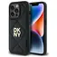 DKNY Quilted Stack Logo schwarz / Rückseite / Apple iPhone 14 Pro Max