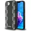 DKNY Leder-Schutzhülle mit Karomuster, Schwarz, MagSafe-Design, Rückseite für iPhone 16e