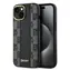 DKNY Lederhülle mit Karomuster, Schwarz / MagSafe / Apple iPhone 14