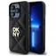 DKNY Quilted Stack Logo iPhone 15 Pro Max schwarz / Rückseite / Gestepptes Design / DKNY Logo