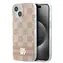 DKNY Karomuster-Hülle für iPhone 15, 14 und 13, Pink / Rückseite / MagSafe