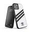 Adidas OR Schutzhülle aus PU-Leder für Apple iPhone 12 Pro Max, weiß-schwarz / Schutzhülle / PU-Leder