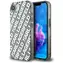 Karl Lagerfeld IML Repeat Logo silber / Rückseite / Apple iPhone 16e