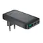 Acefast A100 schwarz / Ladegerät / GaN / 65 W / 2x USB-C / 1x USB-A / Ultraschlank
