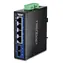 Trendnet TI-G51SC / Switch / Industrie / DIN-Schiene / 4X Gigabit RJ-45 / 1x SFP / Unmanaged