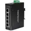 Trendnet Industrie-Switch 5x Fast Ethernet DIN-Schienen-Switch / IP30 / -40 bis 75°C / unmanaged
