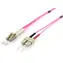 Equip Kabel LC-SC OM4, 1 m, lila / Patchkabel / Multimode / Duplex / LSZH