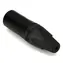 XLR- Equip , 3-polig, schwarz / Stecker / Vergoldete Kontakte