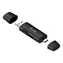 Equip 245462 schwarz / Kartenleser / USB-C/USB-A / SD/microSD / 5 Gbit/s