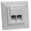 Xtendlan / 2x RJ-45-Buchse / Cat5e / geschirmt / Unterputz / abgewinkelte Steckdose