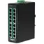 Trendnet TI-PG160 / Industrie-Switch / 16x Gigabit PoE+ / 240 W / 32 Gbit/s / DIN-Schiene / IP30