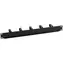 Techly 305922 schwarz / Kabelorganizer / 19" / 1 HE / 5 Metallringe