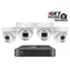 iGet HOMEGUARD HGNVK84804 / Kamerasystem / 4 Kameras / 2K / 8 Kanäle / PoE / IP66 / LAN