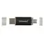 INTENSO Twist Line 256 GB anthrazit / USB-Stick / 2 Stück / USB-A + USB-C / USB 3.2 Gen 1 / 70 MB/s