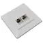 Xtendlan / 2x RJ45 / Cat6 / UTP / Unterputz- / Winkelanschlussdose
