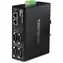 Trendnet TI-M42 schwarz / Industrielles Modbus-Gateway / 4X RS-232/422/485 / 2x LAN 10/100 / IP30