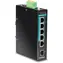 Trendnet TI-PG541 / Industrie-Switch / 5 Ports / 4X Gigabit PoE+ / 120 W / L2 unmanaged / DIN-Schiene