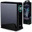 3mk InCharge Lumin Desktop-Netzteil 140W schwarz / Ladegerät / GaN3 / TFT-Display / 1x USB-A + 4X USB-C / PD3.2 / QC5