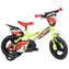 Dino BIKES Kinderfahrrad 123GLN gelb / 12"-Räder / Stahlrahmen / 2 Bremsen / höhenverstellbarer Sattel