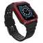 Hurtel Protect Armband für Apple Watch 38/40/41 mm, schwarz, rot / Armband / mit Schutzhülle / robust