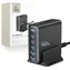 Tech-Protect DC140W-GAN schwarz / Ladestation / GaN / 5 Anschlüsse / PD 140W / QC 3.0