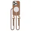 Tech-Protect MagNecklace braun / Halsbandhülle / MagSafe / Apple iPhone 15 Pro