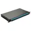 Equip Anschlussdose 24x LC Duplex OM3 1HE schwarz / Anschlussdose / 19"-Rack / Stahlausführung